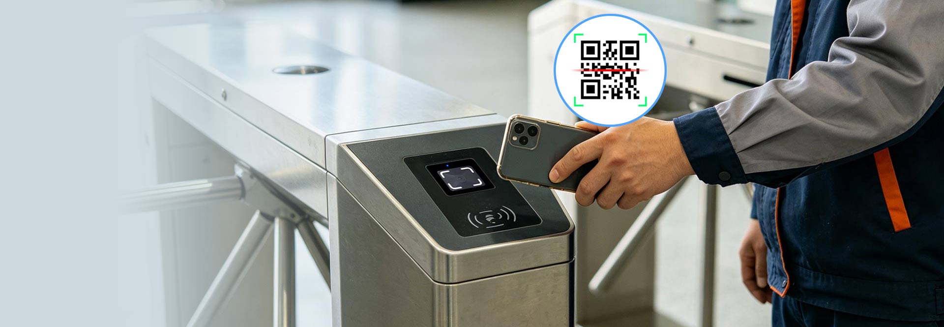 CR10/CR20 QR code access reader with full scan code configuration,No need to disassemble the reading head.