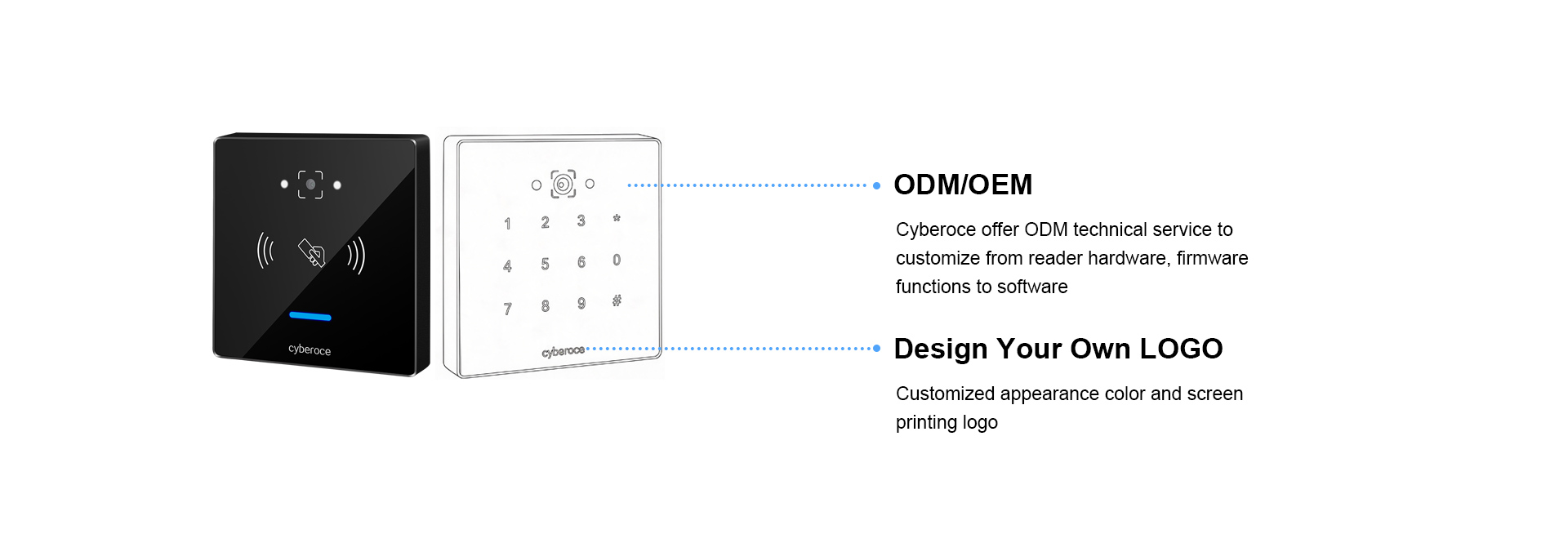 C6/C6NK QR code access reader can provide ODM/OEM services.