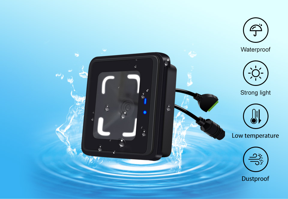 CR20E QR access control features IP6 waterproof for outdoor installation